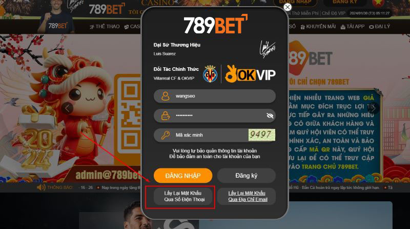 Đổi mật khẩu bằng số điện thoại dễ dàng